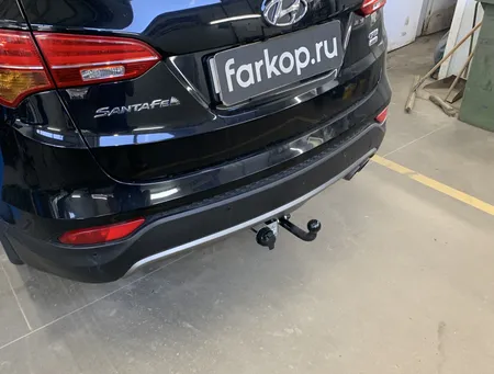 Фаркоп Лидер Плюс для Hyundai Santa Fe 2012-2018, (вкл.Grand) H224-A в Хабаровск