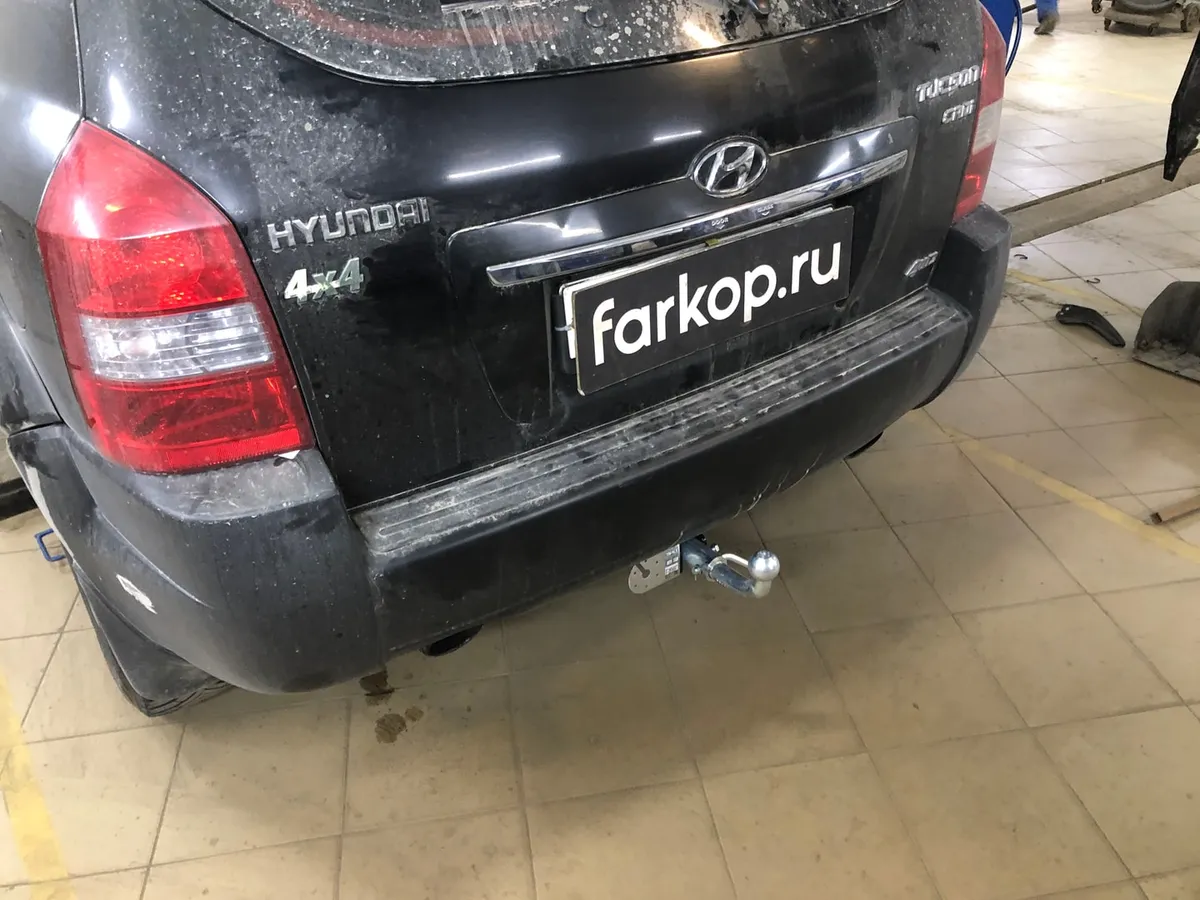 Фаркоп Лидер Плюс для Hyundai Tucson 2004-2010 H204-BA в Хабаровск