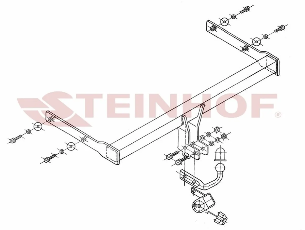 Фаркоп Steinhof для Skoda Octavia 2004-2013 S-341 в Хабаровск