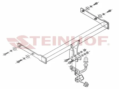 Фаркоп Steinhof для Skoda Octavia 2004-2013 S-341 в Хабаровск
