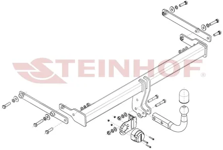 Фаркоп Steinhof для Mazda 3 (седан) 2019- Арт. M-061 M-061 в Хабаровск