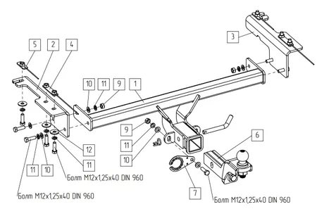 Фаркоп TowRus для Belgee X50 plus 2026- 299413 в Хабаровск